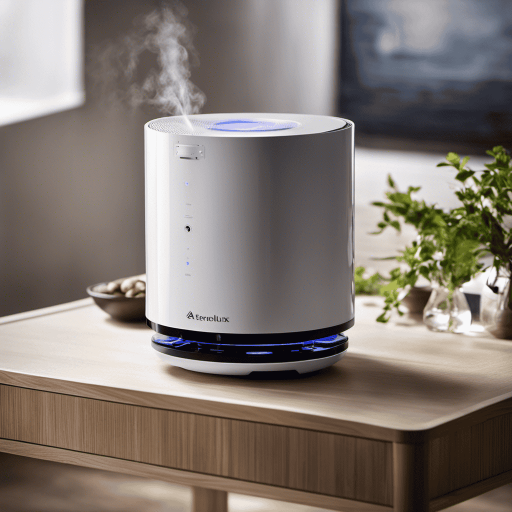 An image showcasing a person gently pouring a few drops of fragrant essential oil into the specially designed Aromatherapy Cup of the Electrolux Aerus Air Purifier