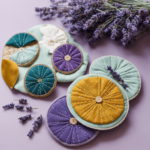 An image showcasing a step-by-step tutorial on making aromatherapy pads