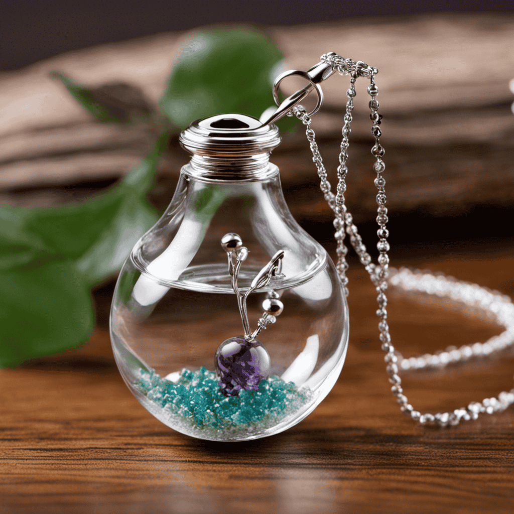 An image capturing the serene essence of necklace aromatherapy