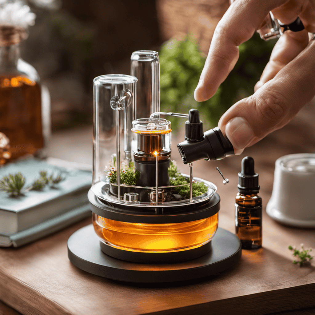 An image capturing the step-by-step process of constructing an aromatherapy vaporizer