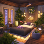 An image showcasing a Sim in Sims Bustin Out using an aromatherapy thing