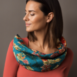 An image showcasing a step-by-step guide on crafting an aromatherapy neck wrap