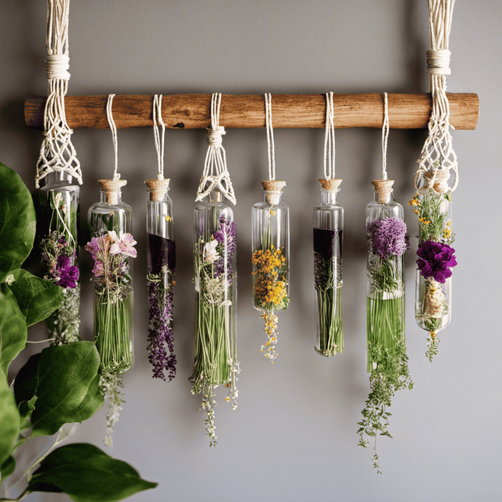 An image showcasing a DIY aromatherapy hanging