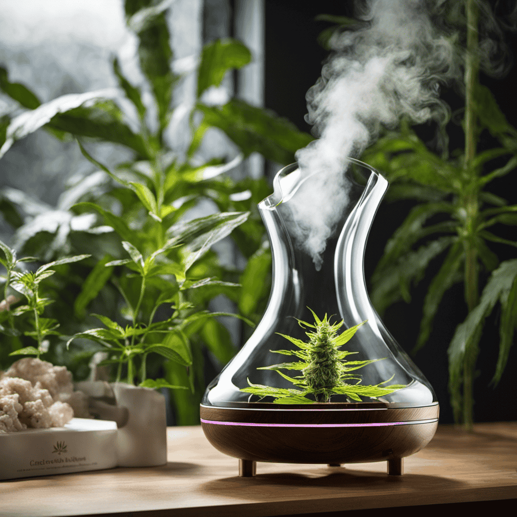 An image capturing the transformation of an aromatherapy diffuser into a sleek, cannabis-friendly device
