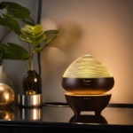 An image showcasing the Turbot Aromatherapy Essential Oil Diffuser in action