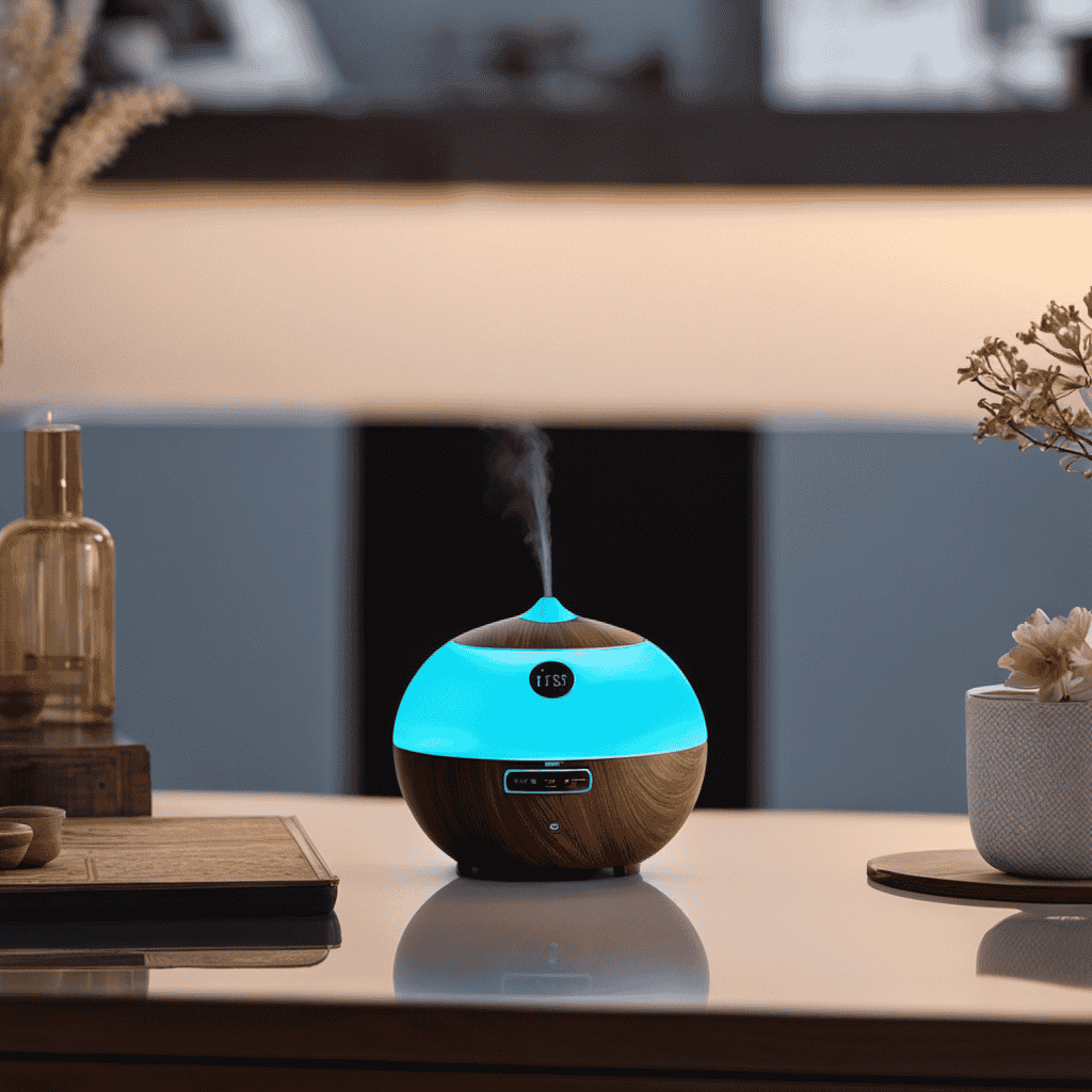 How To Use Ultrasonic Humidifier Wood Grain Aroma Aromatherapy With Blue Led Light
