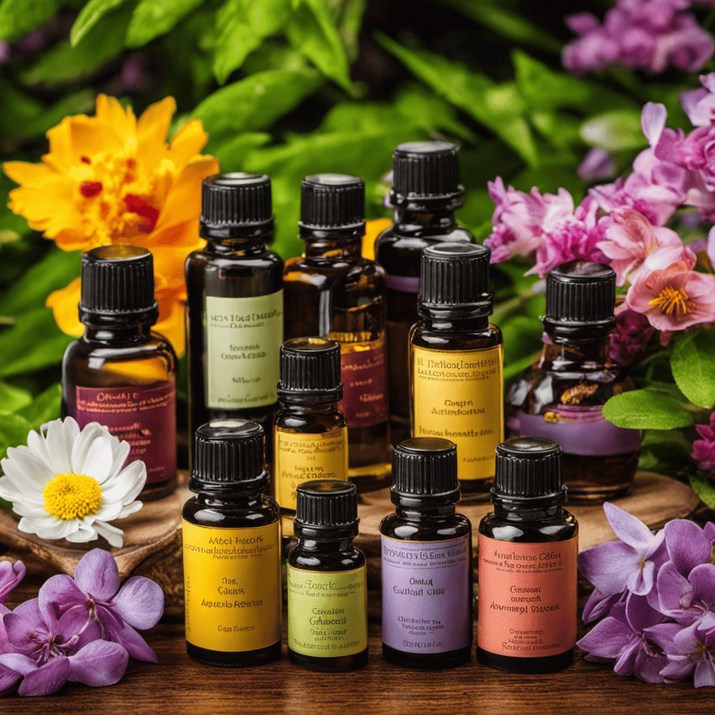 An image showcasing an assortment of carrier oils used in aromatherapy