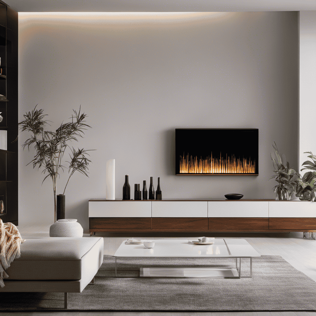 An image showcasing an elegant, minimalist living room