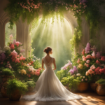 An image featuring a serene, sunlit room with a delicate mist of aromatic spray gently wafting through the air