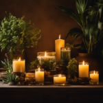 An image representing Robbers Aromatherapy by capturing a dimly lit room filled with aromatic candles, diffusers, and soothing plants