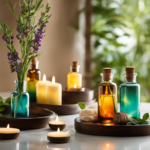 An image featuring a serene spa room with soft, diffused lighting