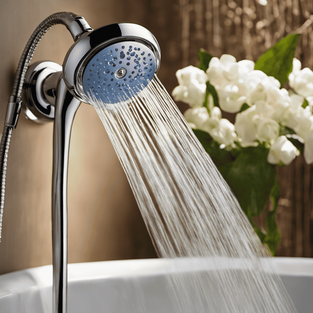An image capturing the serene essence of an Oxygenics shower head designed for aromatherapy