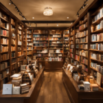 An image showcasing a serene and well-organized bookstore, with shelves adorned by the comprehensive "Master Aromatherapy Certification Program" book by Demetria Clark prominently displayed, inviting readers to embark on a fragrant educational journey