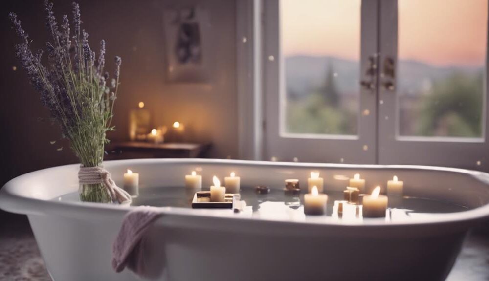 soothing baths with aromatherapy
