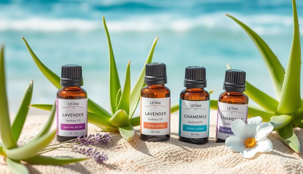 sunburn relief with essential oils