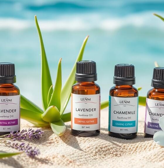 sunburn relief with essential oils