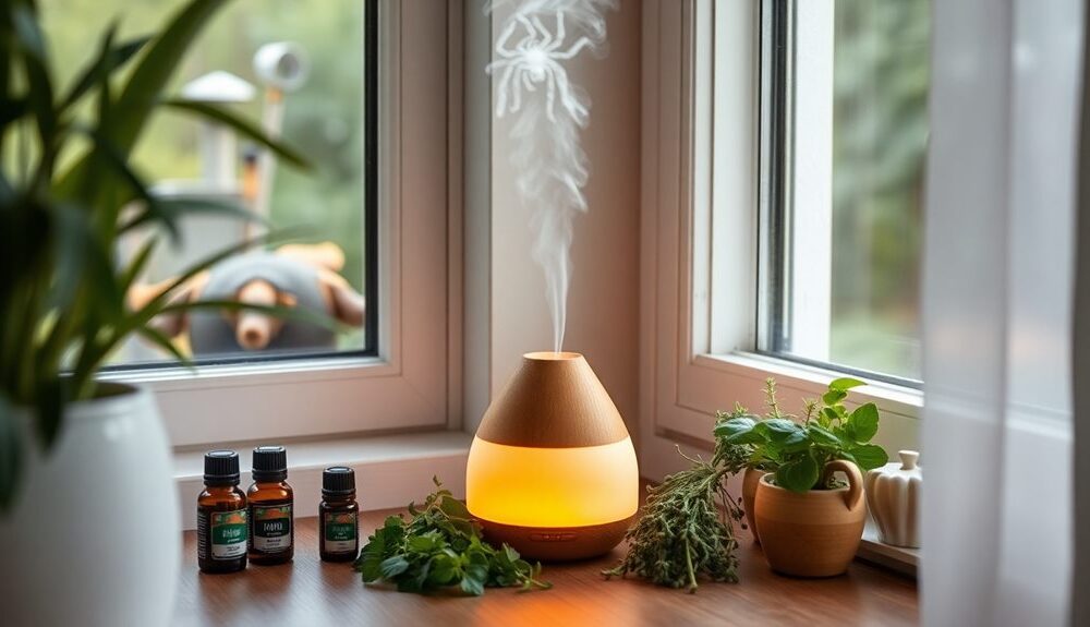 essential oils repel spiders