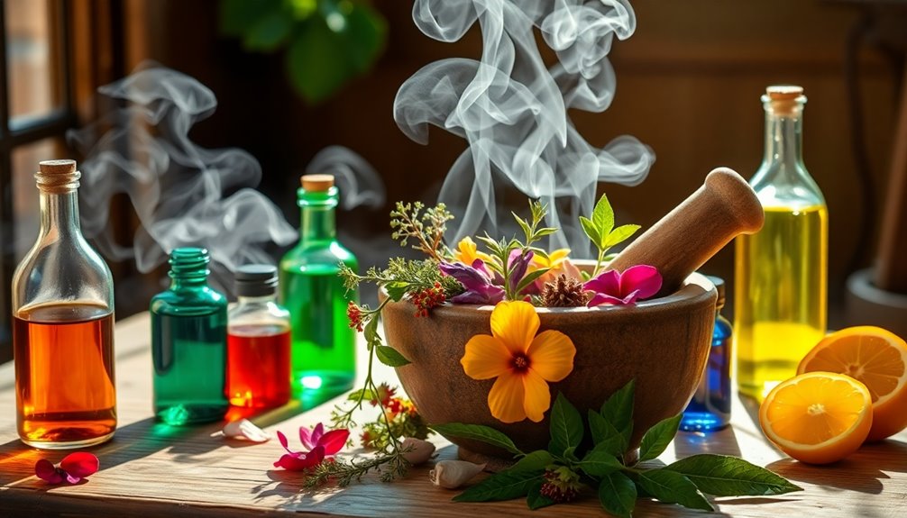 aromatic therapeutic oil combinations