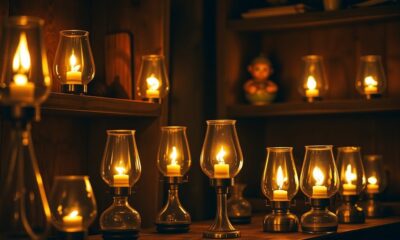 cozy ambiance oil lamps