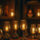 cozy ambiance oil lamps