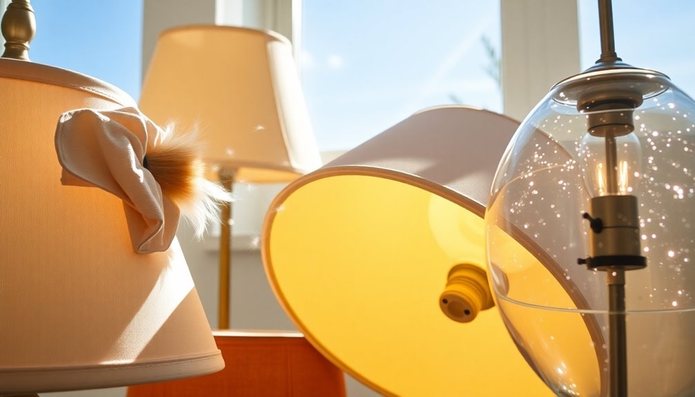 effective lamp shade cleaning