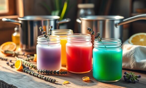 homemade scented candles tutorial