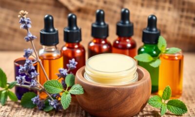 nourishing essential oils selection