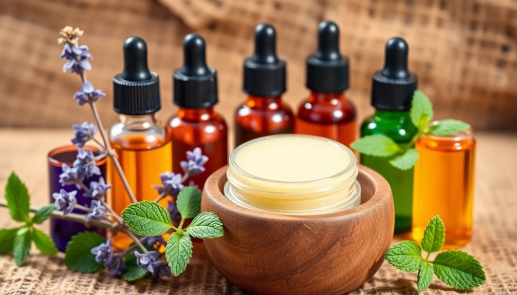 nourishing essential oils selection