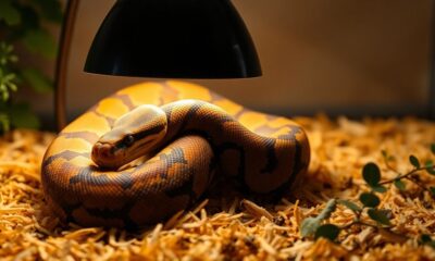 optimal heat lamps for pythons