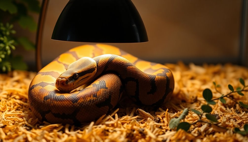 optimal heat lamps for pythons