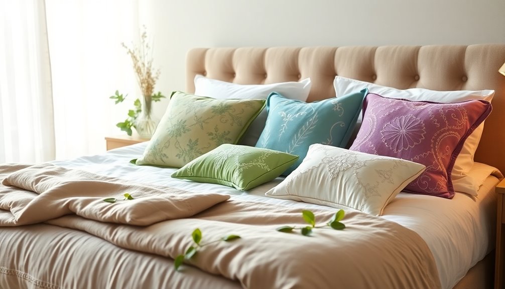 pillows enhance comfort and support