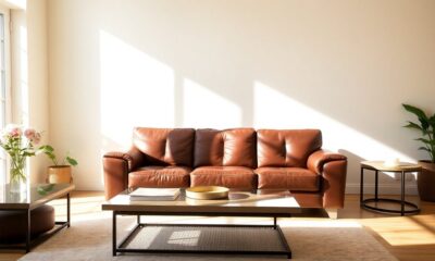 stylish comfortable leather sofas