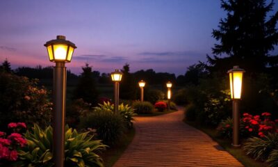 stylish outdoor solar lighting