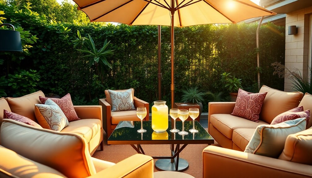 comfortable and stylish patio sets