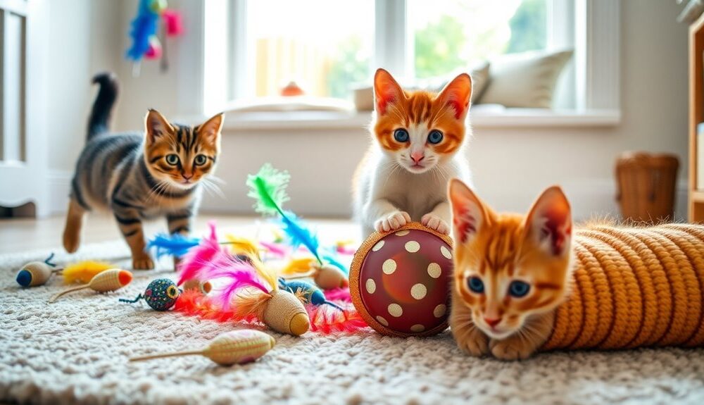 indoor cat toys selection