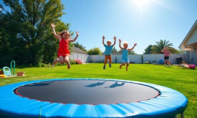 outdoor trampolines for fun