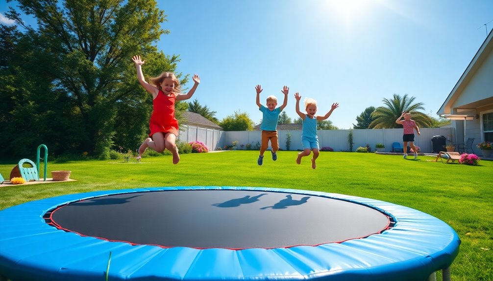 outdoor trampolines for fun