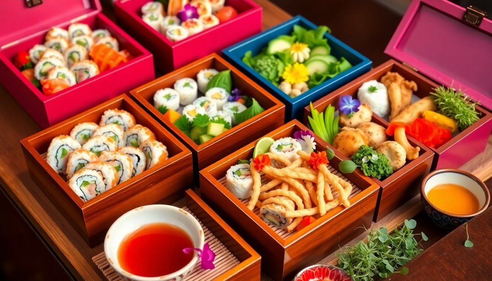 premium bento box selection