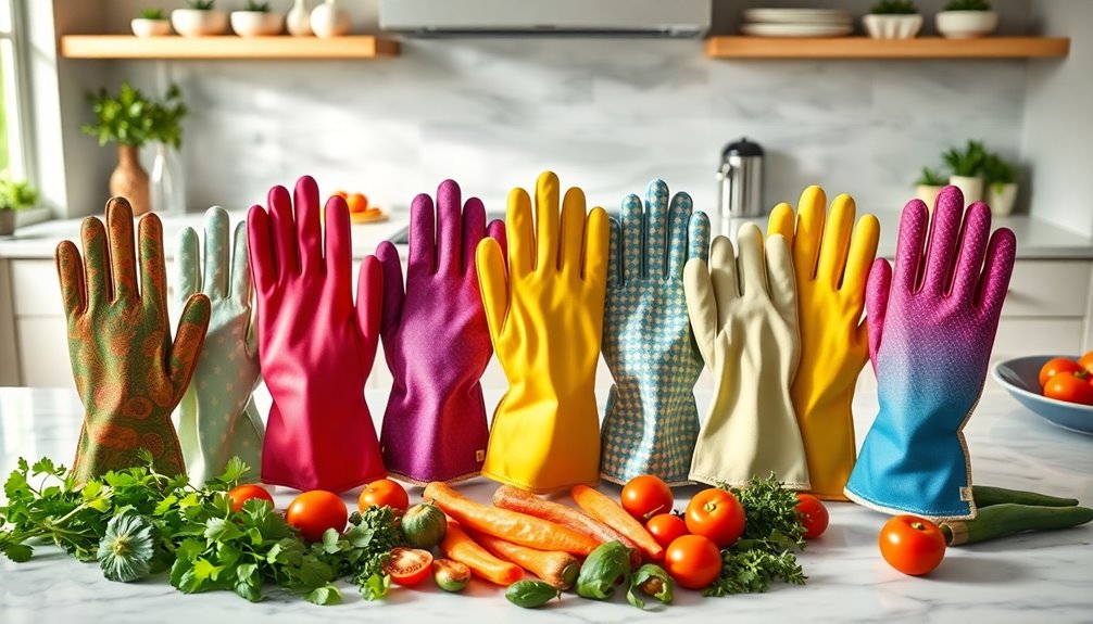 selecting food prep gloves