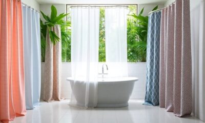 shower curtains for stylish bathrooms