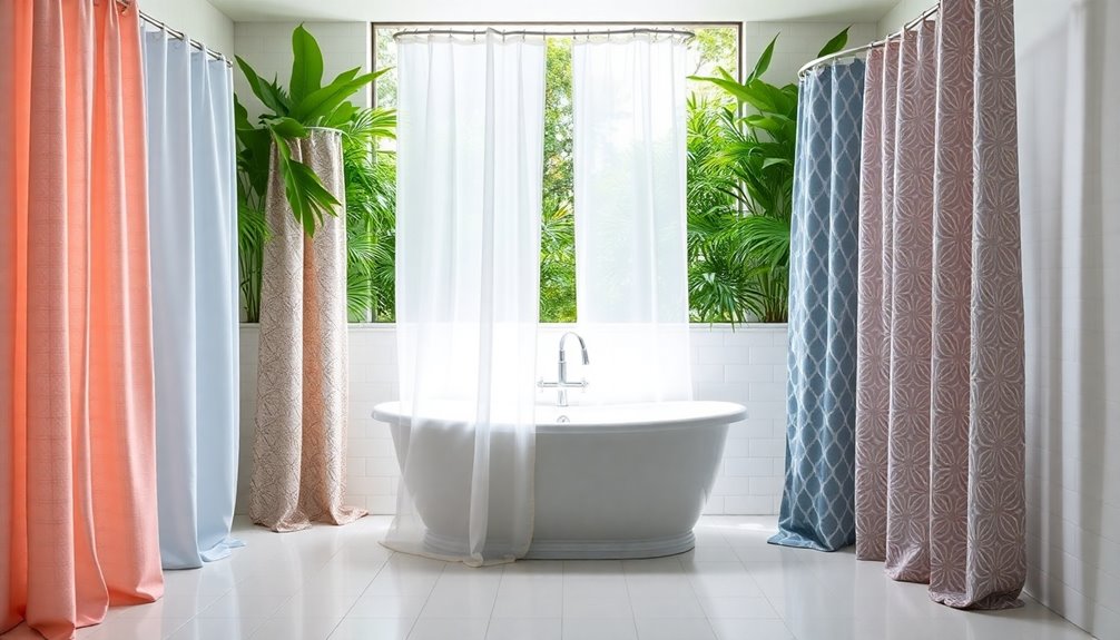 shower curtains for stylish bathrooms