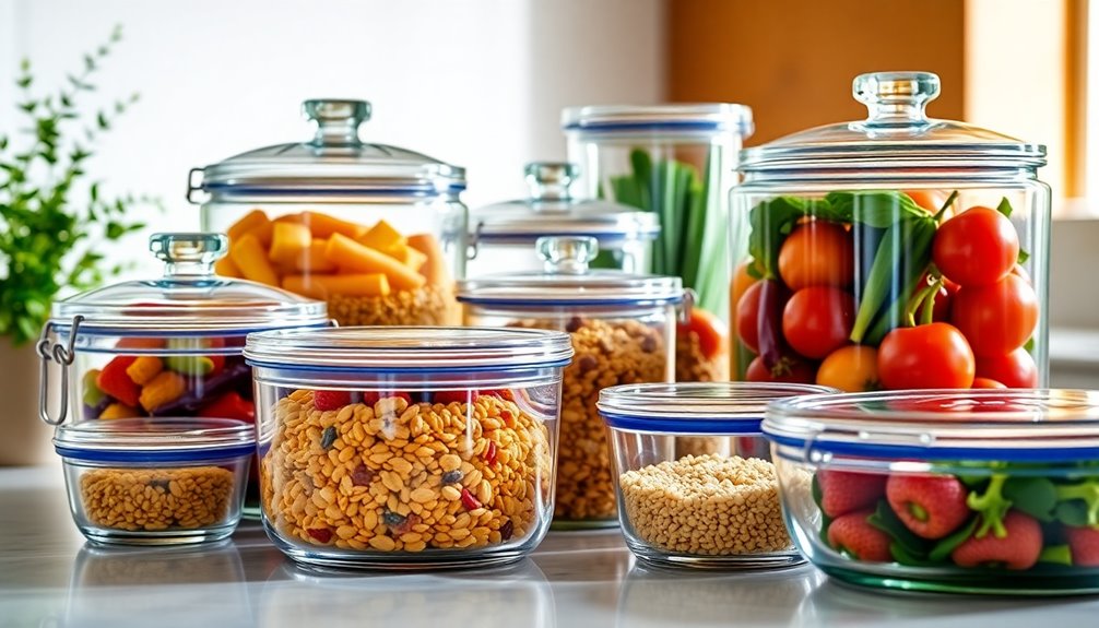 stylish glass food storage