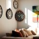 stylish living room clocks