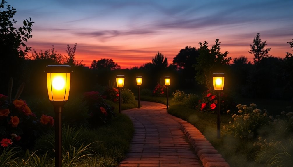 stylish solar pathway lighting