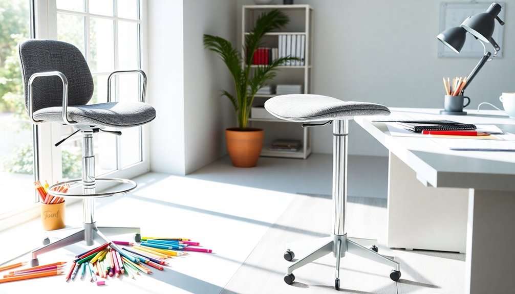 choosing a drawing stool