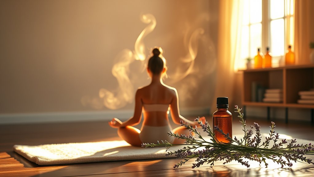 aromatic meditation and yoga