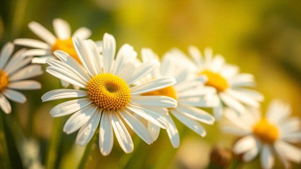 chamomile promotes relaxation and calmness
