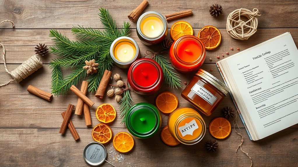 diy festive candle making