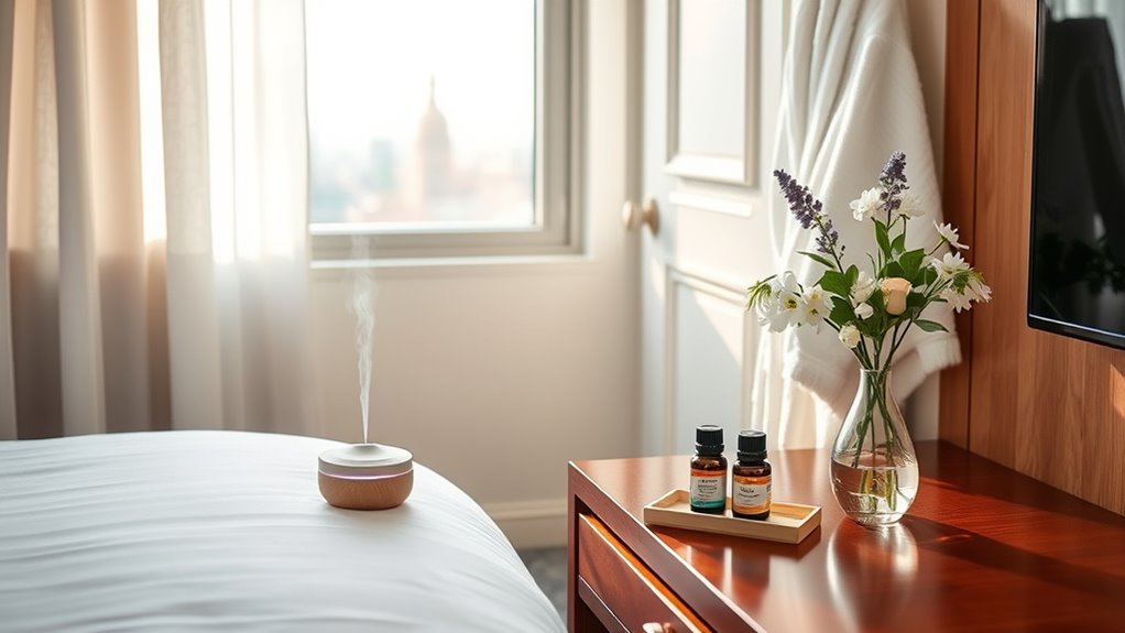 essential oils hotel comfort
