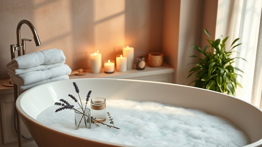 relaxing serene environment creation